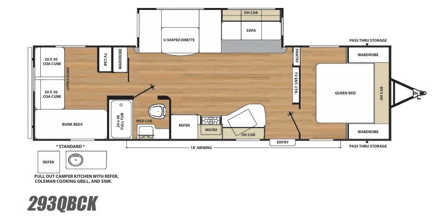 Coachmen Catalina Legacy Edition 293QBCK floor plan