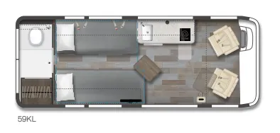 Winnebago Travato 59KL floor plan