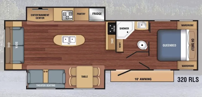 Braxton Creek LX 320RLS floor plan