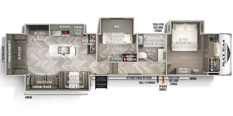 2020 Forest River Salem Hemisphere 369BL - Floor plan