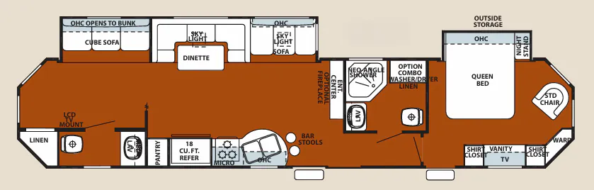 Forest River Cherokee 39DB floor plan