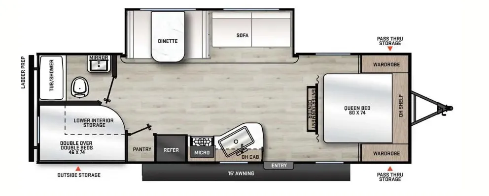 Coachmen Catalina Summit Series 8 8 261BHS floor plan