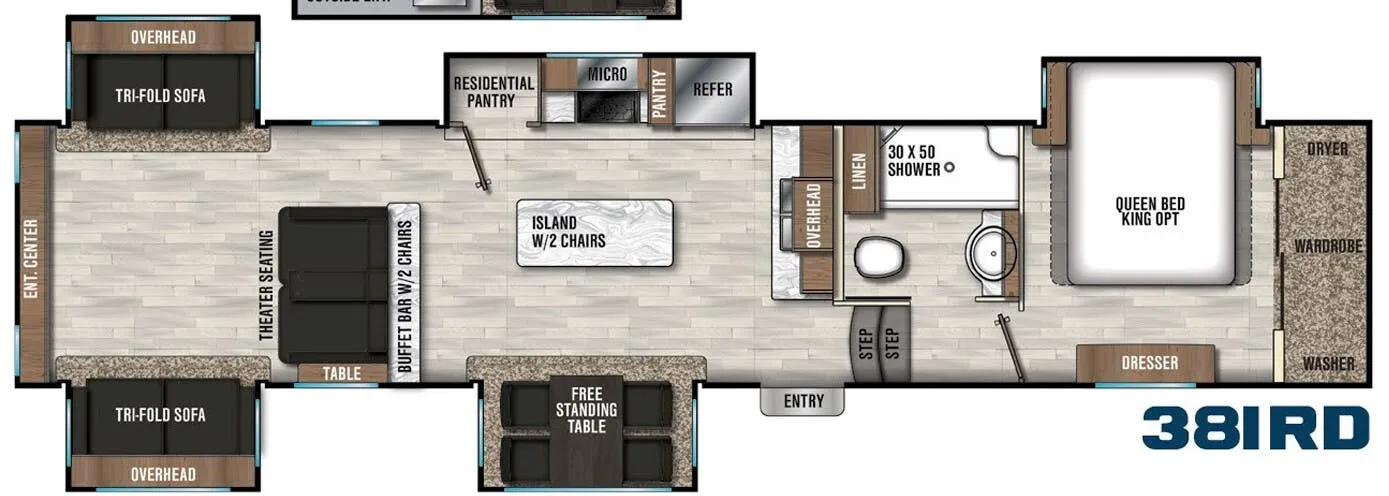 Coachmen Chaparral 381RD floor plan