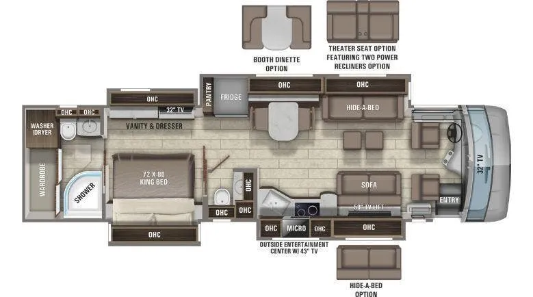 Entegra Coach Aspire 40P floor plan