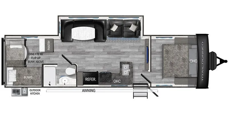Heartland Trail Runner TR 30 RBK floor plan