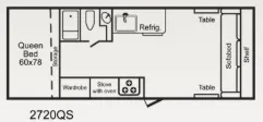 TrailManor 2720 Series 2720 SERIES 2720QS floor plan