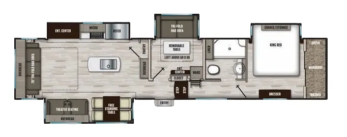 Shasta Phoenix 393MBX floor plan