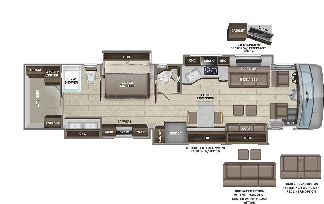 Entegra Coach Cornerstone 45F floor plan