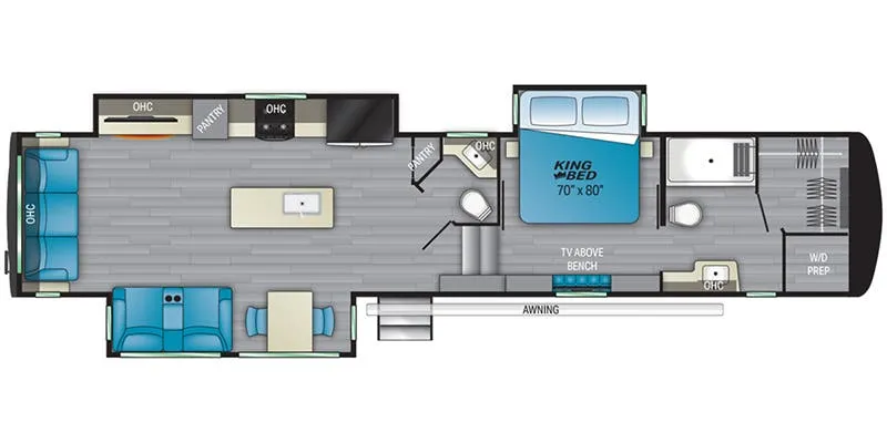 Heartland Bighorn BH 3970 FB floor plan