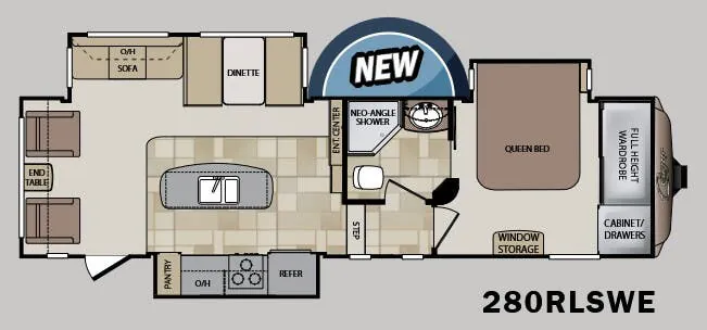 Keystone Cougar 280RLSWE floor plan