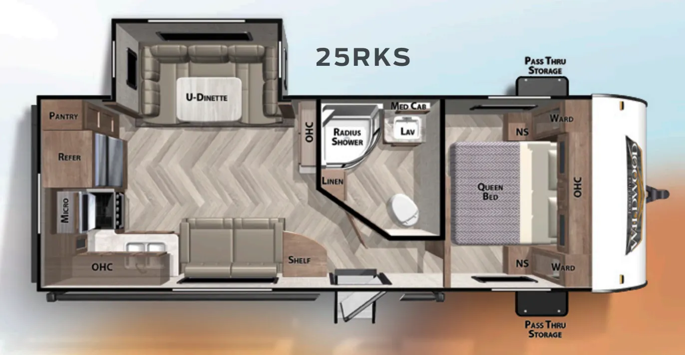 Forest River Wildwood 25RKS floor plan