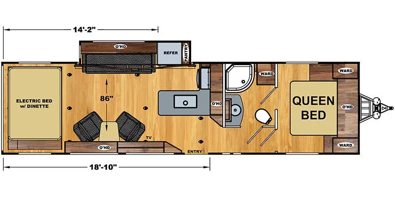 Eclipse Iconic 2814iK floor plan