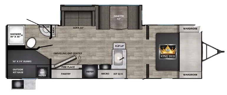 CrossRoads Sunset Trail Super Lite 279BH floor plan