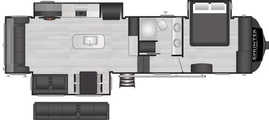 Keystone Sprinter 3190RLS floor plan