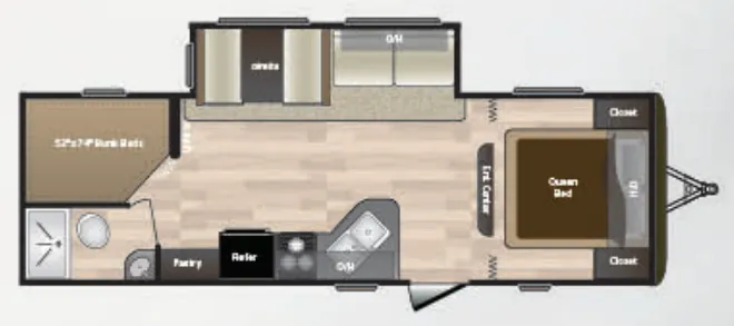 Keystone Hideout LHS 26LHSWE floor plan
