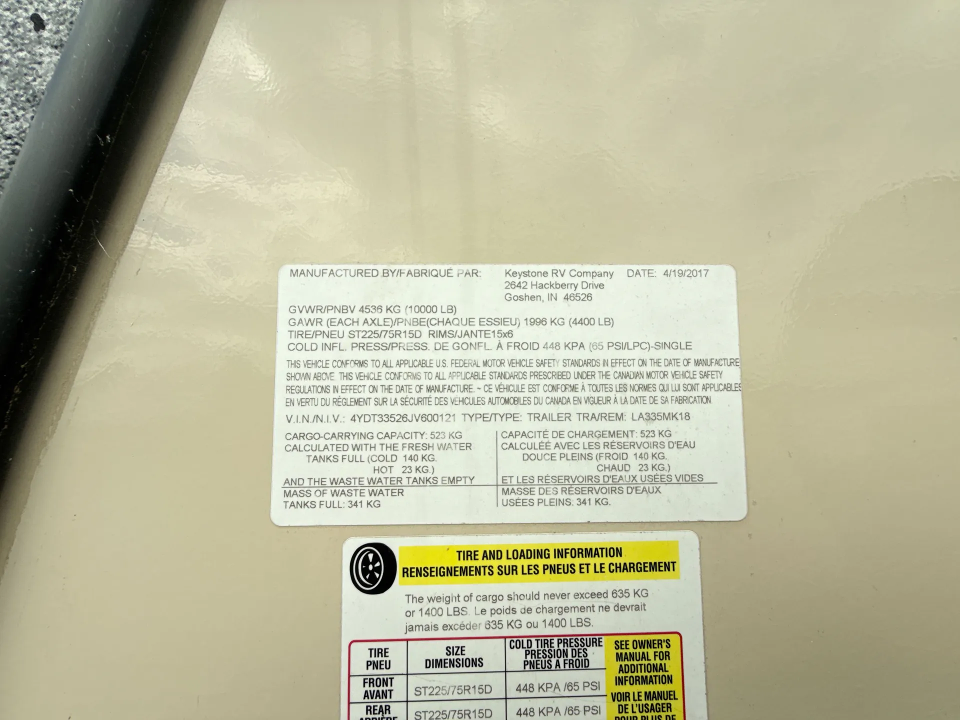 2018 Keystone Laredo 335MK — living area main