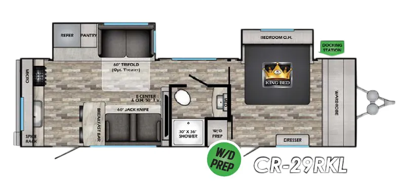 CrossRoads Cruiser Aire CR29RKL floor plan