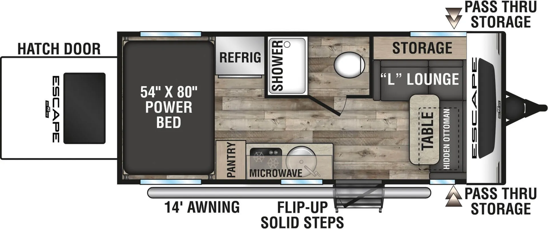 K-Z Escape E18 Hatch floor plan