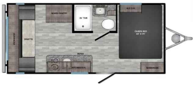 CrossRoads Zinger Lite 18RD floor plan