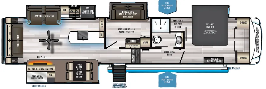 2021 Forest River Cherokee Arctic Wolf 3660 SUITE - Floor plan