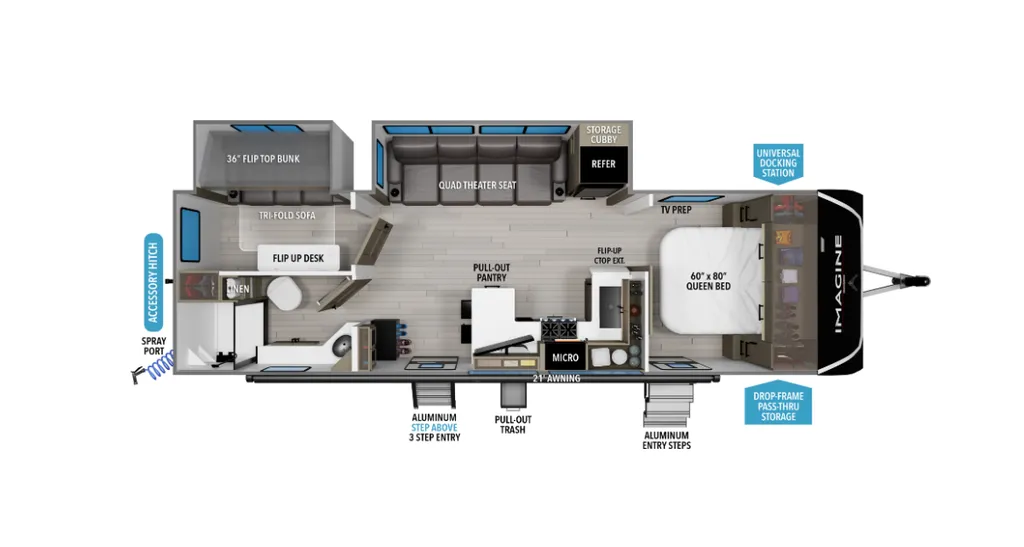 2026 Grand Design Imagine 2810BH floor plan