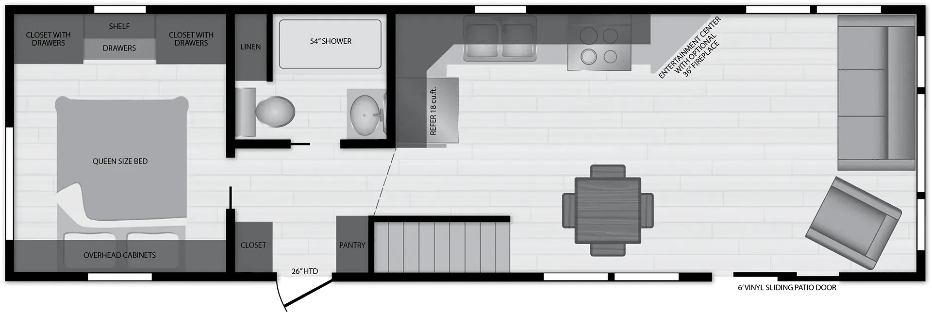 2026 Kropf Industries Lakeside Series 8113 - Floor plan