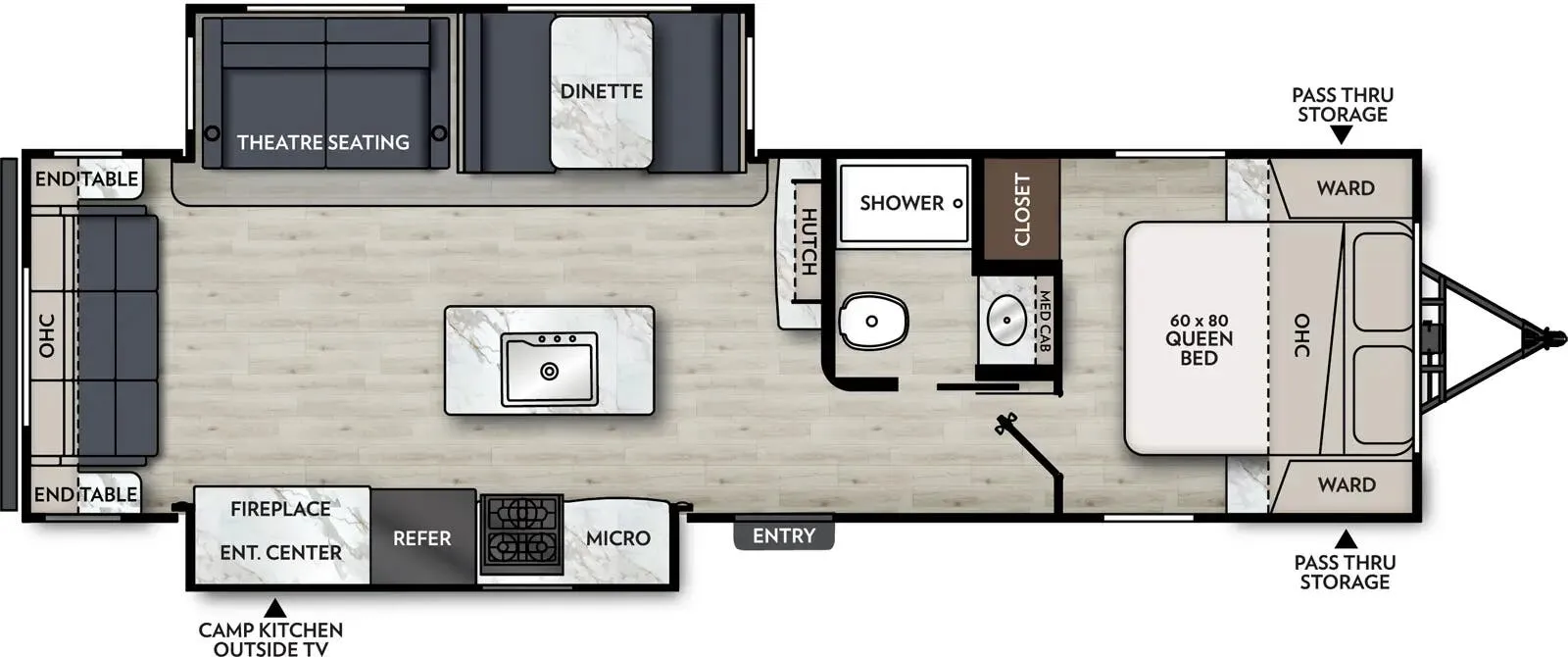 2026 Coachmen Apex Ultra-Lite 293RLDS - Floor plan