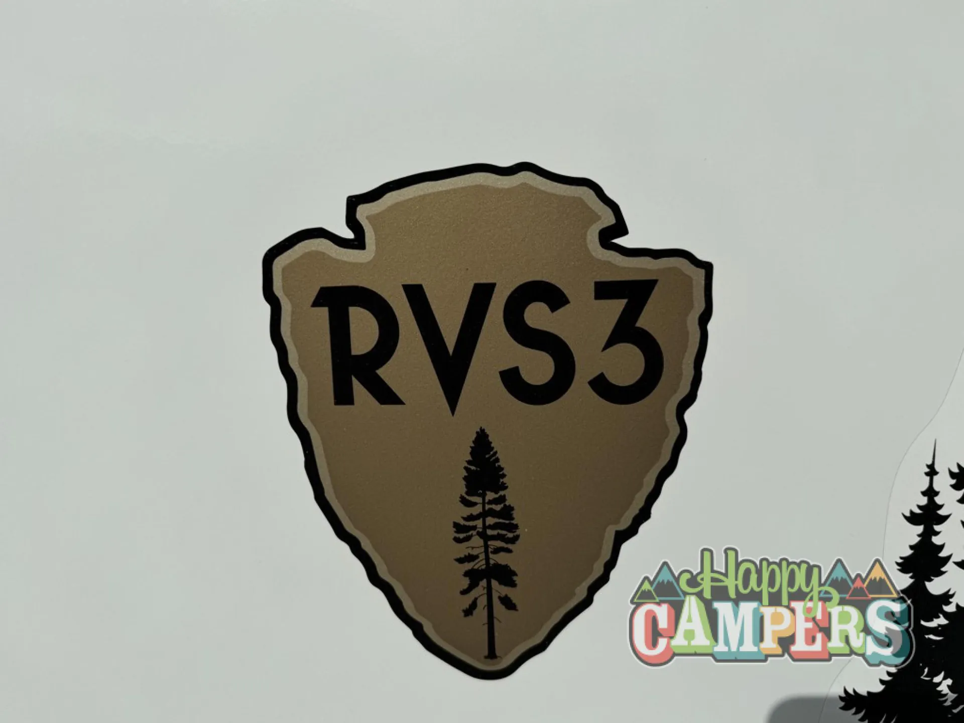 2025 Forest River IBEX RVS3 — Photograph of the RVS3 model badge mounted on the RV exterior