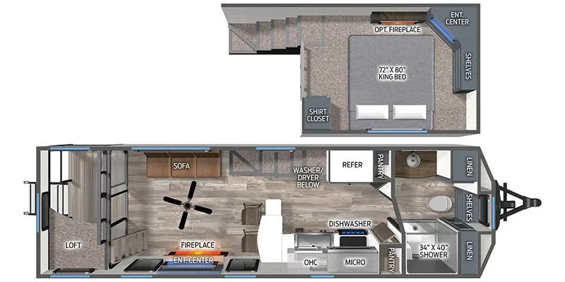 Palomino Puma 260MiniLFT floor plan