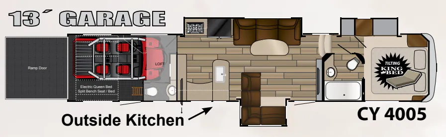 2018 Heartland Cyclone 4005 floor plan