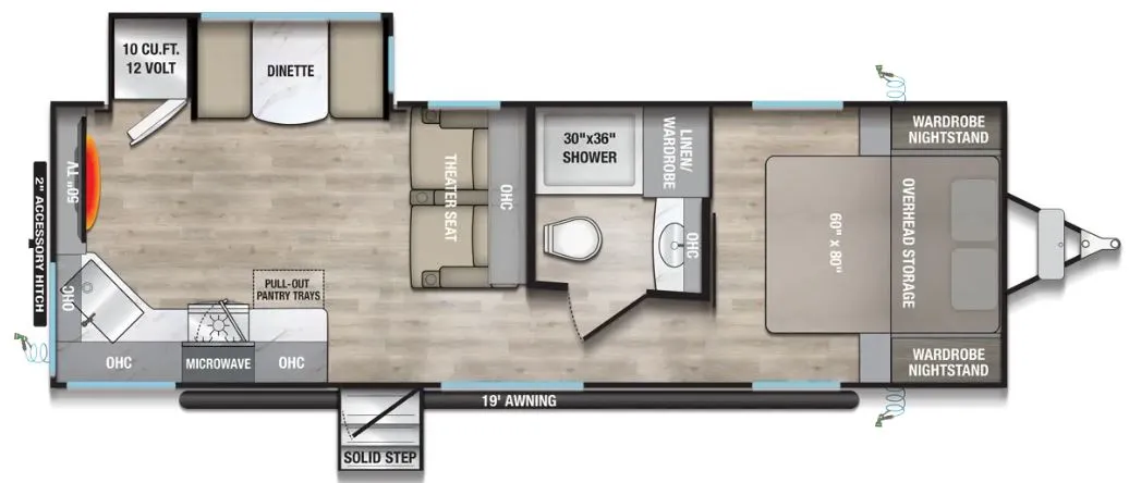 2027 Alliance RV Delta RE250 - Floor plan