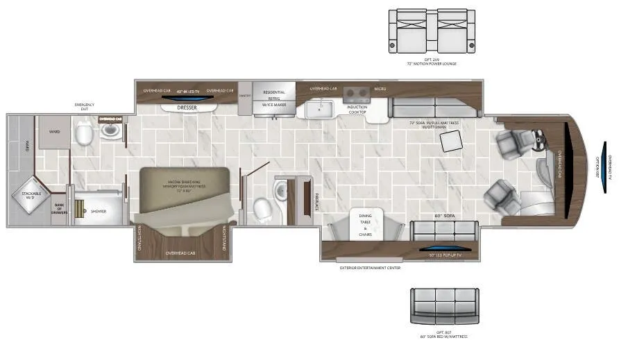 American Coach American Dream 42Q floor plan