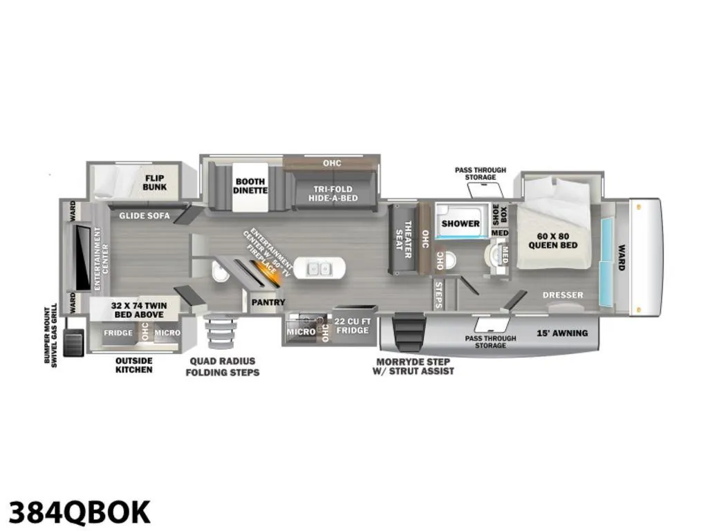 2022 Forest River Sierra Luxury 384QBOK - Photo 3