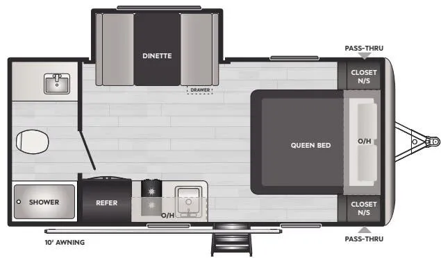 Keystone Springdale Mini 1790FQ floor plan