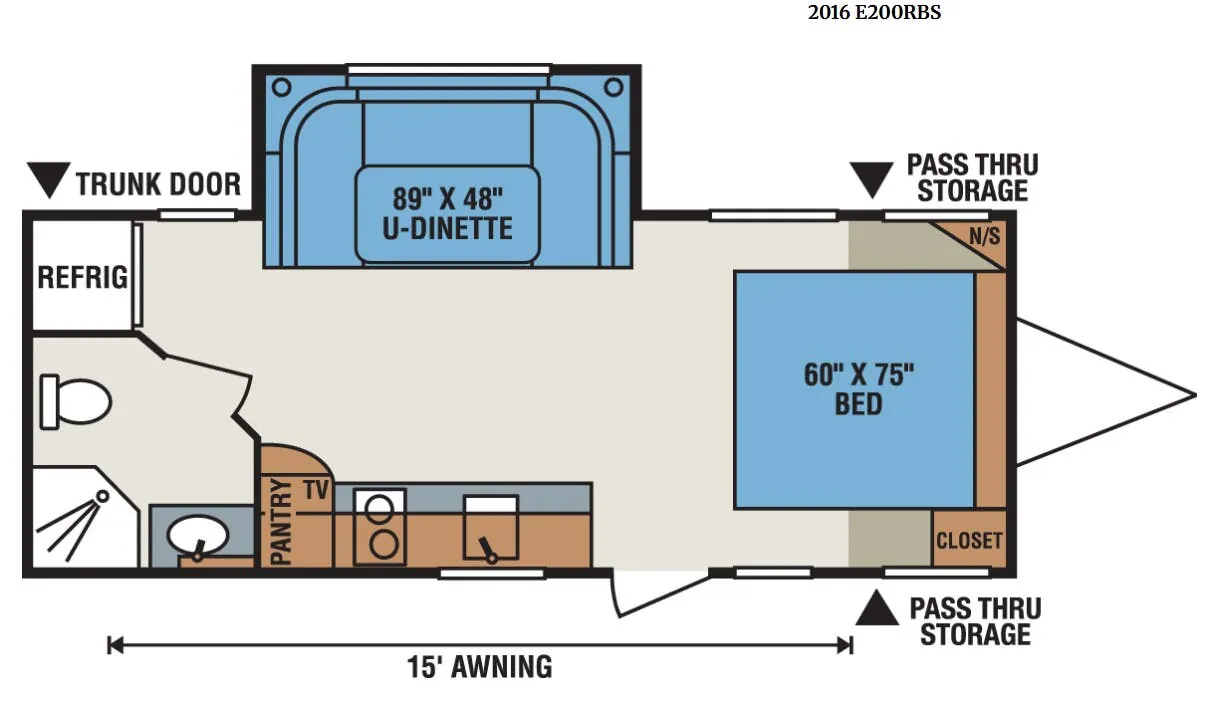 K-Z Spree Escape E200RBS floor plan