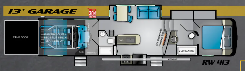 Heartland Road Warrior 413 floor plan