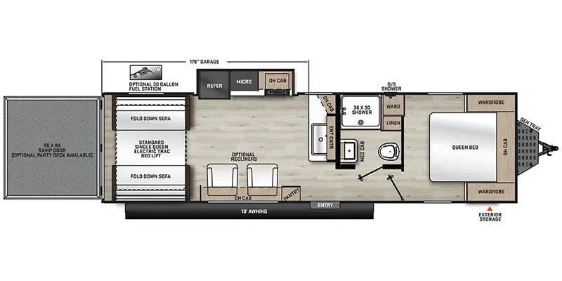 2025 Coachmen Catalina Trail Blazer 28THS - Floor plan