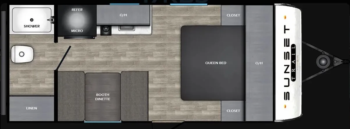 2026 CrossRoads Sunset Trail 17RBS - Floor plan