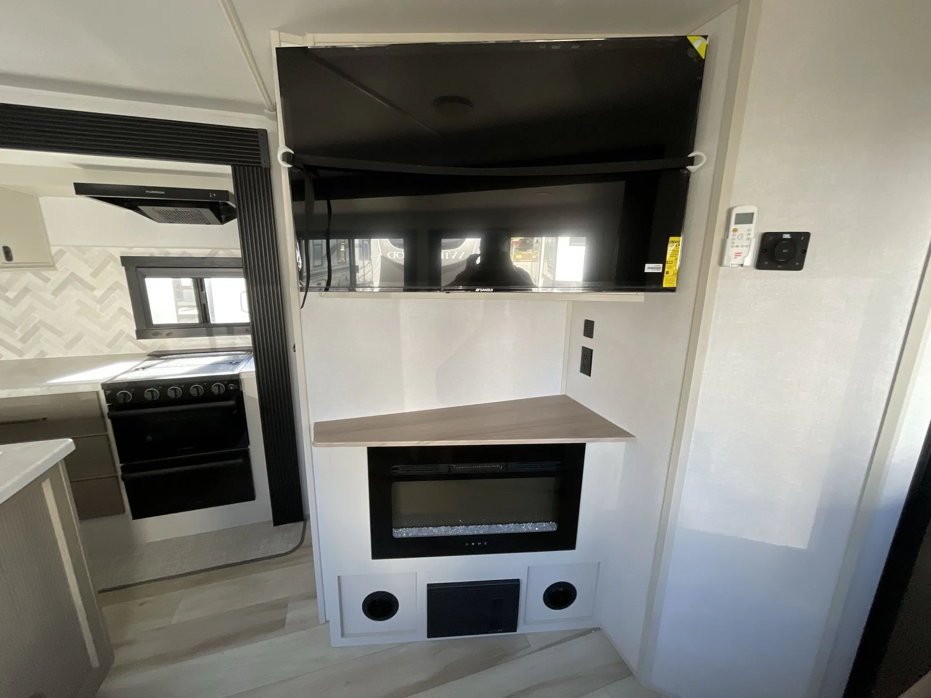 2027 Forest River Wildwood Heritage Glen 310BHI — entertainment center