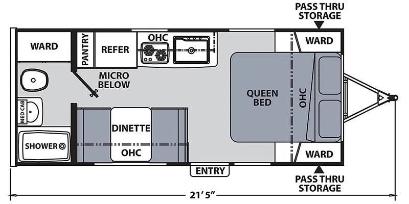 2023 COACHMEN APEX USED 187 floor plan