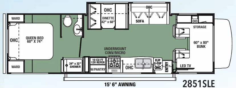 Forest River Forester LE 2851SLE floor plan