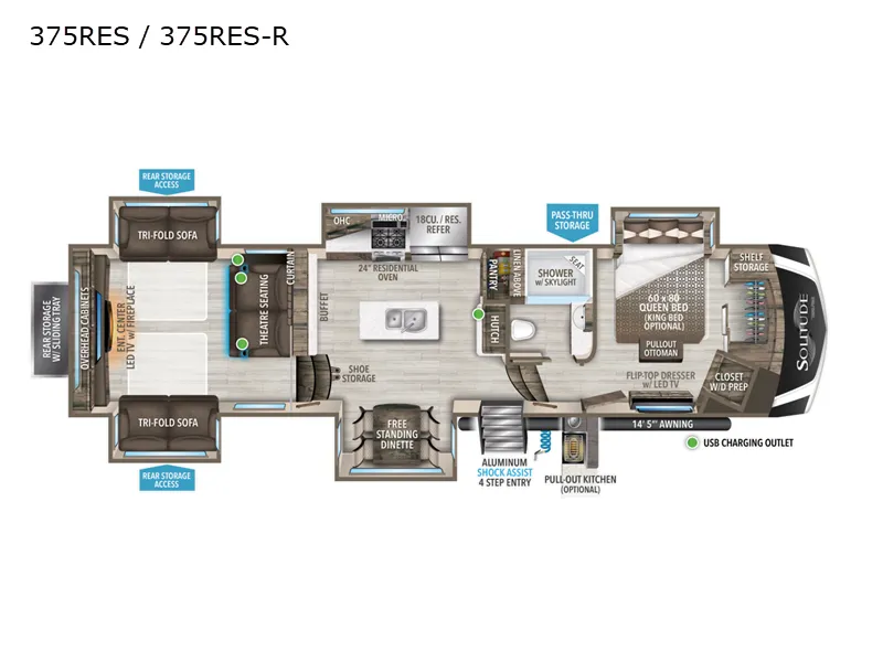 2022 Grand Design Solitude 375RES - Photo 3