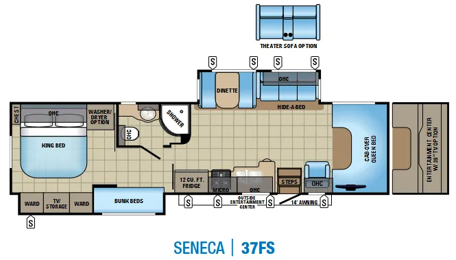 Jayco Seneca 37FS floor plan