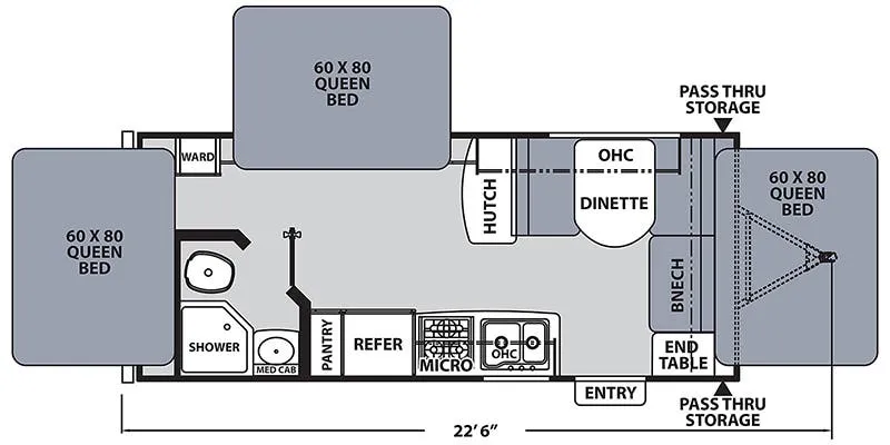 Coachmen Apex Nano 20X floor plan