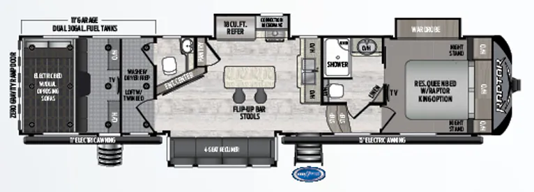 Keystone Raptor 356 floor plan