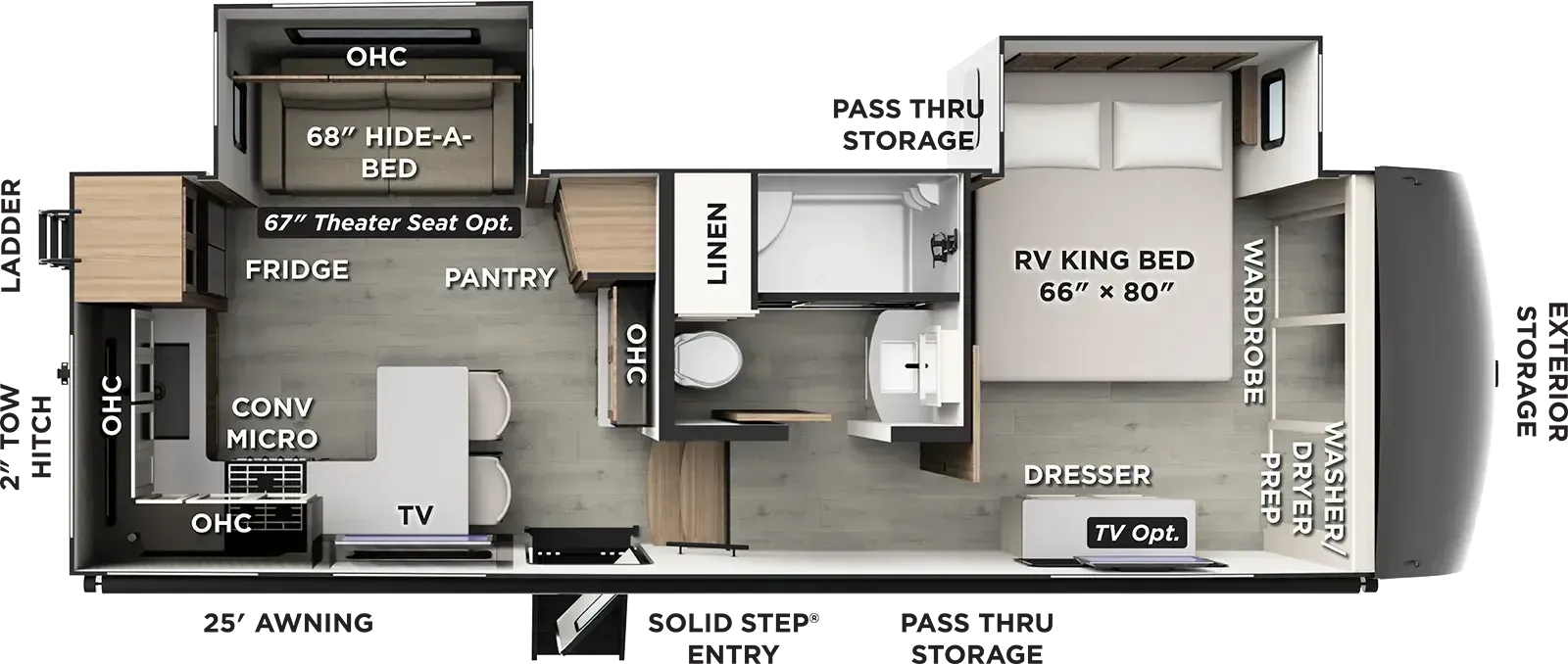 Forest River Flagstaff Classic Traveler 281CRK floor plan