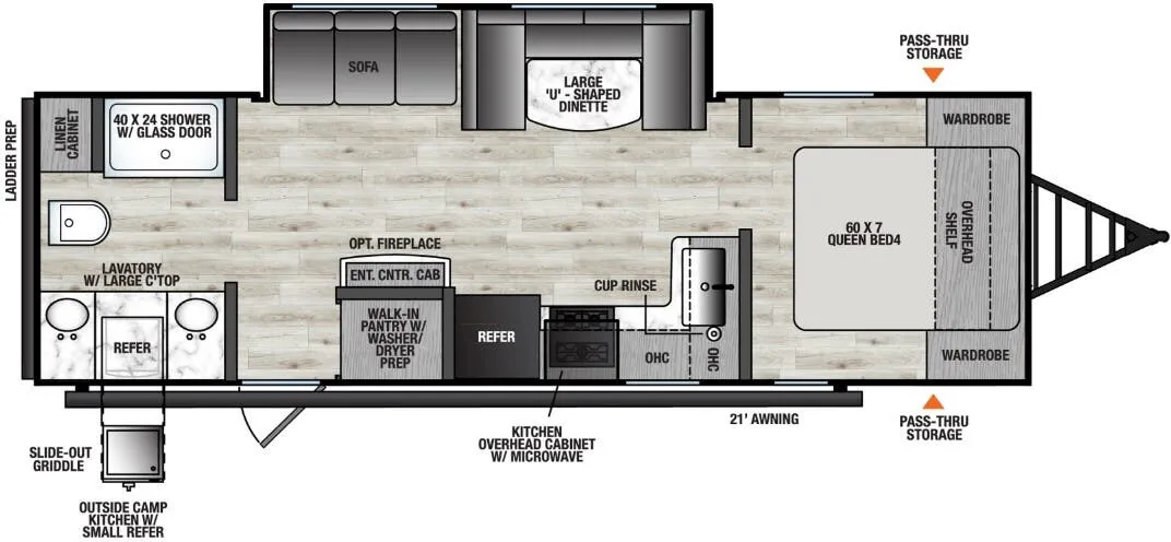 2026 Coachmen Clipper 25RB - Floor plan
