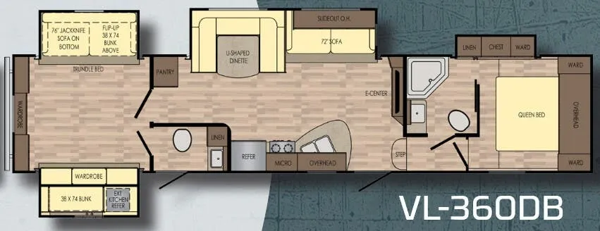 CrossRoads Volante 360DB floor plan