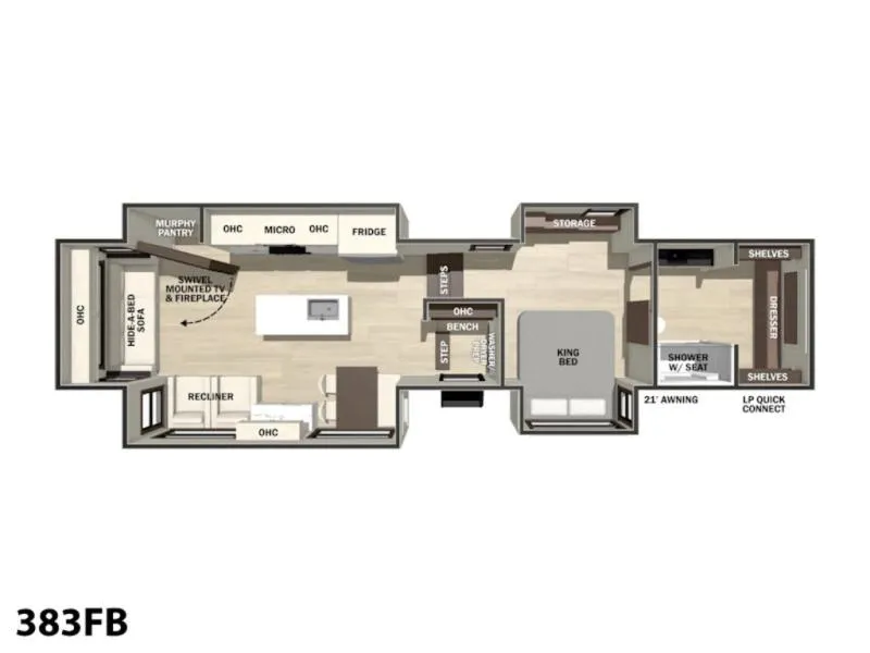 2026 Forest River Cedar Creek 383FB - Photo 3