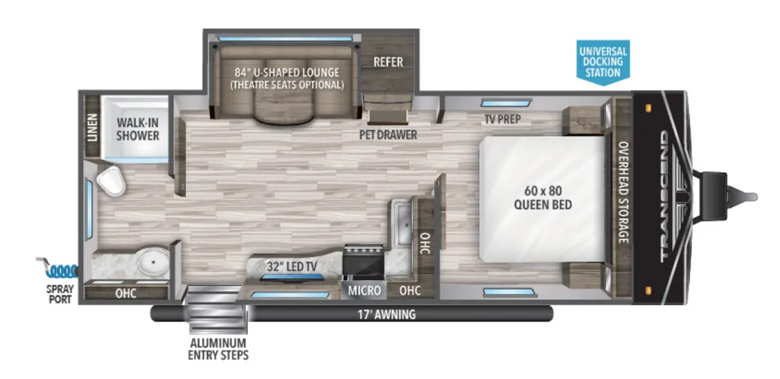 Grand Design Transcend Xplor 221RB floor plan